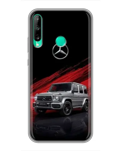 Чехол для Huawei P40 Lite e с картинкой «Mercedes G-Class красный»