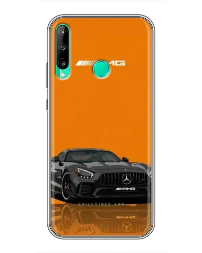 Чехол для Huawei P40 Lite e с картинкой «Оранжевый Mercedes AMG»