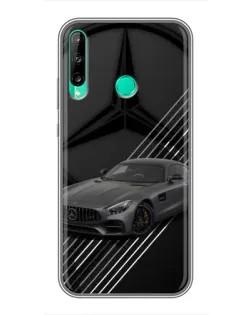 Чехол для Huawei P40 Lite e с картинкой «Mercedes AMG — графика» Чехол для Huawei P40 Lite e с картинкой «Mercedes AMG — графика»
