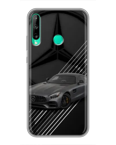Чехол для Huawei P40 Lite e с картинкой «Mercedes AMG — графика»