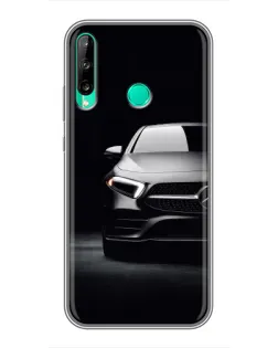 Чехол для Huawei P40 Lite e с картинкой «Свет фар Mercedes» Чехол для Huawei P40 Lite e с картинкой «Свет фар Mercedes»