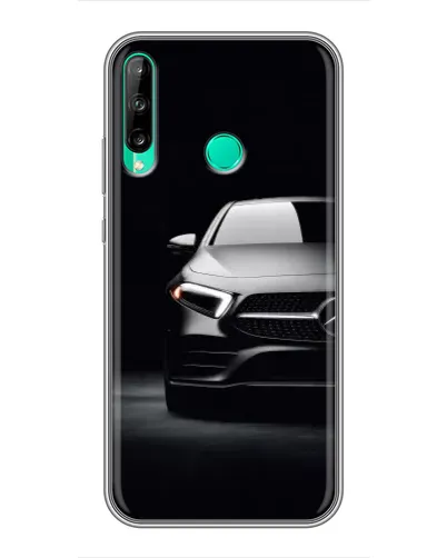 Чехол для Huawei P40 Lite e с картинкой «Свет фар Mercedes»