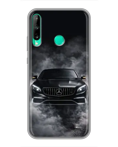 Чехол для Huawei P40 Lite e с картинкой «Mercedes в дыму»