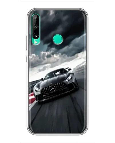 Чехол для Huawei P40 Lite e с картинкой «Гоночный Mercedes AMG»