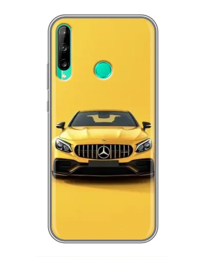 Чехол для Huawei P40 Lite e с картинкой «Желтый Mercedes GT»