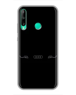 Чохол для Huawei P40 Lite e з картинкою «Audi — світловий підпис»