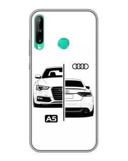 Чохол для Huawei P40 Lite e з картинкою «Audi — контрастний дизайн»
