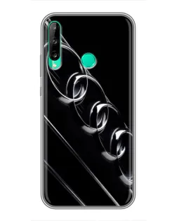 Чохол для Huawei P40 Lite e з картинкою «Audi — абстрактні кільця»