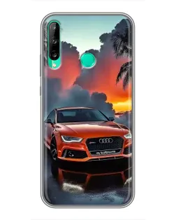 Чохол для Huawei P40 Lite e з картинкою «Audi — захід сонця»