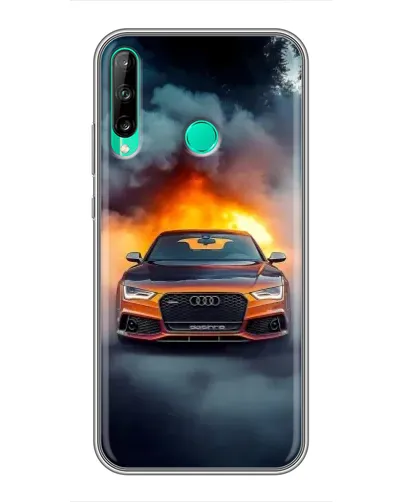 Чохол для Huawei P40 Lite e з картинкою «Audi у вогняному диму» Чохол для Huawei P40 Lite e з картинкою «Audi у вогняному диму»
