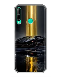 Чохол для Huawei P40 Lite e з картинкою «Нічний Lamborghini драйв»