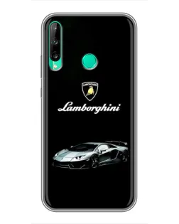 Чохол для Huawei P40 Lite e з картинкою «Логотип Lamborghini класика»
