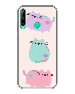 Чохол для Huawei P40 Lite e з картинкою «Pusheen тріо» Чохол для Huawei P40 Lite e з картинкою «Pusheen тріо»