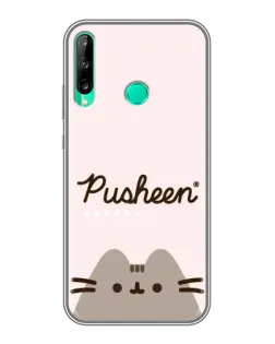 Чохол для Huawei P40 Lite e з картинкою «Pusheen логотип» Чохол для Huawei P40 Lite e з картинкою «Pusheen логотип»