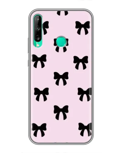 Чохол для Huawei P40 Lite e з картинкою «Чорні банти Coquette»