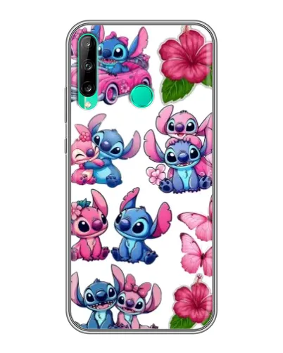Чехол для Huawei P40 Lite e с картинкой «Стикеры Stitch и Angel» Чехол для Huawei P40 Lite e с картинкой «Стикеры Stitch и Angel»