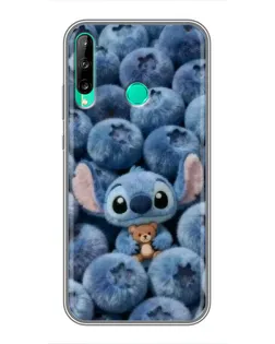 Чехол для Huawei P40 Lite e с картинкой «Стич и голубика»