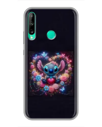 Чехол для Huawei P40 Lite e с картинкой «Stitch в цветах» Чехол для Huawei P40 Lite e с картинкой «Stitch в цветах»