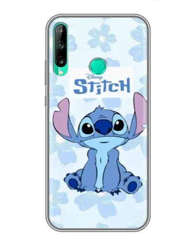 Чехол для Huawei P40 Lite e с картинкой «Stitch среди цветов» Чехол для Huawei P40 Lite e с картинкой «Stitch среди цветов»