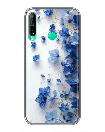 Чехол для Huawei P40 Lite e с картинкой «Голубой цветочный каскад» Чехол для Huawei P40 Lite e с картинкой «Голубой цветочный каскад»