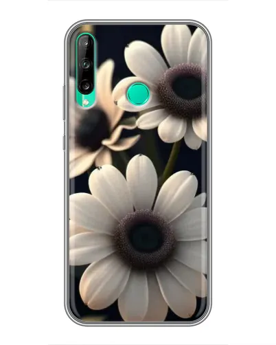 Чехол для Huawei P40 Lite e с картинкой «Белые маргаритки макро» Чехол для Huawei P40 Lite e с картинкой «Белые маргаритки макро»