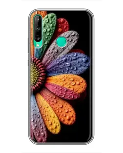 Чехол для Huawei P40 Lite e с картинкой «Радужный цветок»