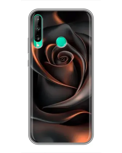 Чехол для Huawei P40 Lite e с картинкой «Шелковая черная роза» Чехол для Huawei P40 Lite e с картинкой «Шелковая черная роза»