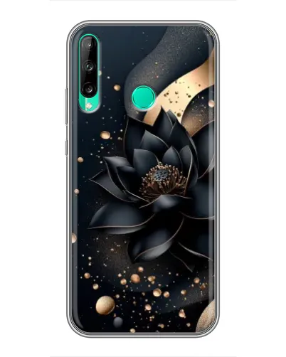 Чехол для Huawei P40 Lite e с картинкой «Черный лотос» Чехол для Huawei P40 Lite e с картинкой «Черный лотос»