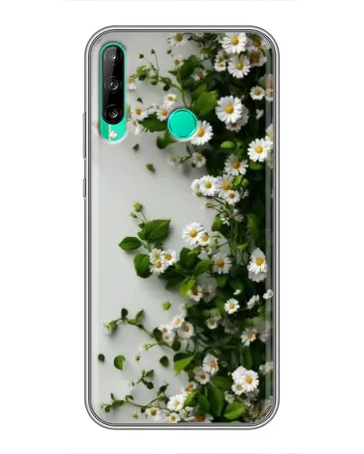 Чехол для Huawei P40 Lite e с картинкой «Ветка мелких белых цветов» Чехол для Huawei P40 Lite e с картинкой «Ветка мелких белых цветов»