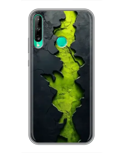 Чехол для Huawei P40 Lite e с картинкой «Салатовый разлом скалы» Чехол для Huawei P40 Lite e с картинкой «Салатовый разлом скалы»