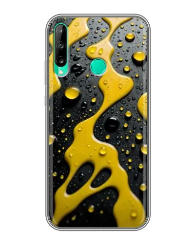 Чехол для Huawei P40 Lite e с картинкой «Жидкое желтое золото» Чехол для Huawei P40 Lite e с картинкой «Жидкое желтое золото»