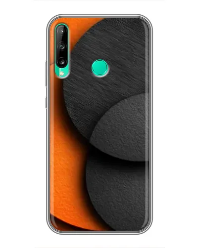 Чехол для Huawei P40 Lite e с картинкой «Геометрия оранжевых кругов» Чехол для Huawei P40 Lite e с картинкой «Геометрия оранжевых кругов»
