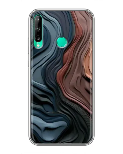 Чехол для Huawei P40 Lite e с картинкой «Цветные волны каньона» Чехол для Huawei P40 Lite e с картинкой «Цветные волны каньона»