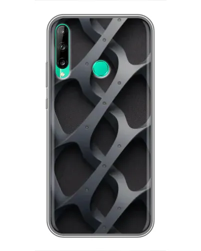 Чехол для Huawei P40 Lite e с картинкой «Объемное серое плетение» Чехол для Huawei P40 Lite e с картинкой «Объемное серое плетение»