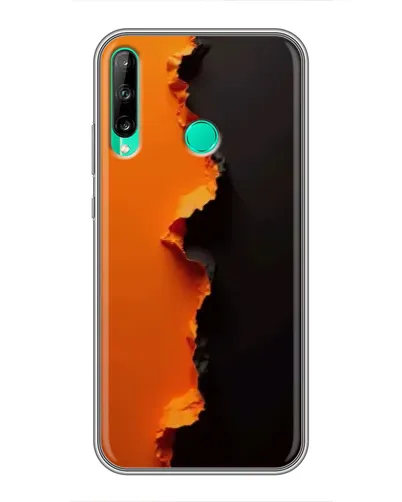 Чехол для Huawei P40 Lite e с картинкой «Оранжевый разлом» Чехол для Huawei P40 Lite e с картинкой «Оранжевый разлом»