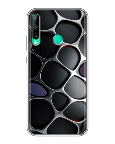 Чехол для Huawei P40 Lite e с картинкой «Объемная темная решетка» Чехол для Huawei P40 Lite e с картинкой «Объемная темная решетка»