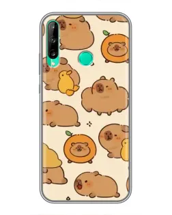 Чохол для Huawei P40 Lite e з картинкою «Капібари з апельсинами»