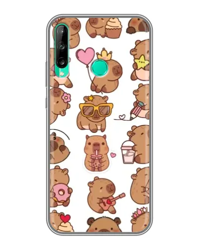 Чехол для Huawei P40 Lite e с картинкой «Стикерпак с капибарами» Чехол для Huawei P40 Lite e с картинкой «Стикерпак с капибарами»