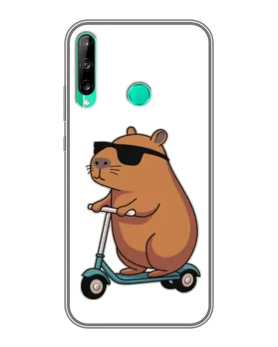 Чехол для Huawei P40 Lite e с картинкой «Капибара на самокате» Чехол для Huawei P40 Lite e с картинкой «Капибара на самокате»