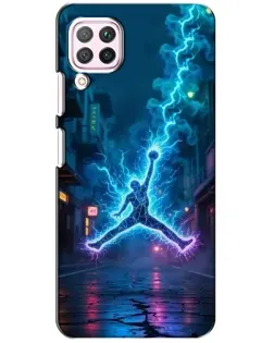 Чехол для Huawei P40 Lite с картинкой «Jordan Gold Jumpman»