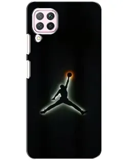 Чехол для Huawei P40 Lite с картинкой «Jordan Gradient Logo»