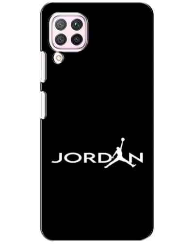Чехол для Huawei P40 Lite с картинкой «Jordan White Logo» Чехол для Huawei P40 Lite с картинкой «Jordan White Logo»