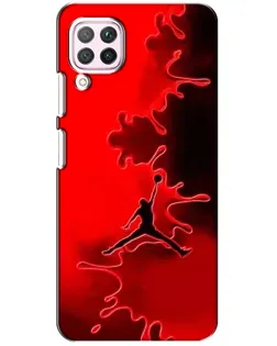 Чехол для Huawei P40 Lite с картинкой «Jordan Red Smoke»