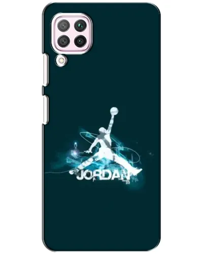 Чехол для Huawei P40 Lite с картинкой «Jordan Blue Fire» Чехол для Huawei P40 Lite с картинкой «Jordan Blue Fire»