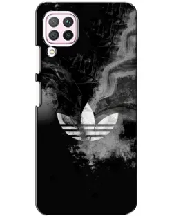 Чехол для Huawei P40 Lite с картинкой «Абстрактный дым Adidas»