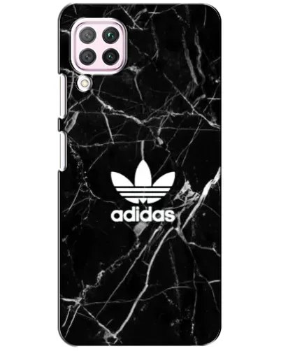Чехол для Huawei P40 Lite с картинкой «Белый мрамор Adidas»