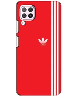Чехол для Huawei P40 Lite с картинкой «Красный минимализм Adidas»