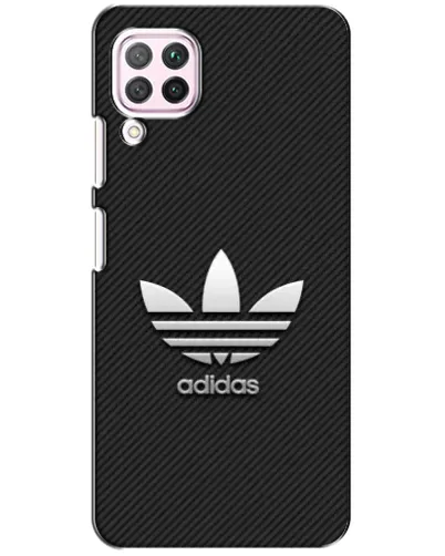 Чехол для Huawei P40 Lite с картинкой «Adidas Карбоновая текстура»
