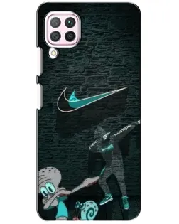 Чехол для Huawei P40 Lite с картинкой «Спортивный арт Nike»