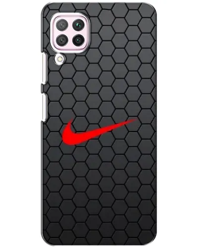 Чехол для Huawei P40 Lite с картинкой «Nike — карбоновая сетка» Чехол для Huawei P40 Lite с картинкой «Nike — карбоновая сетка»